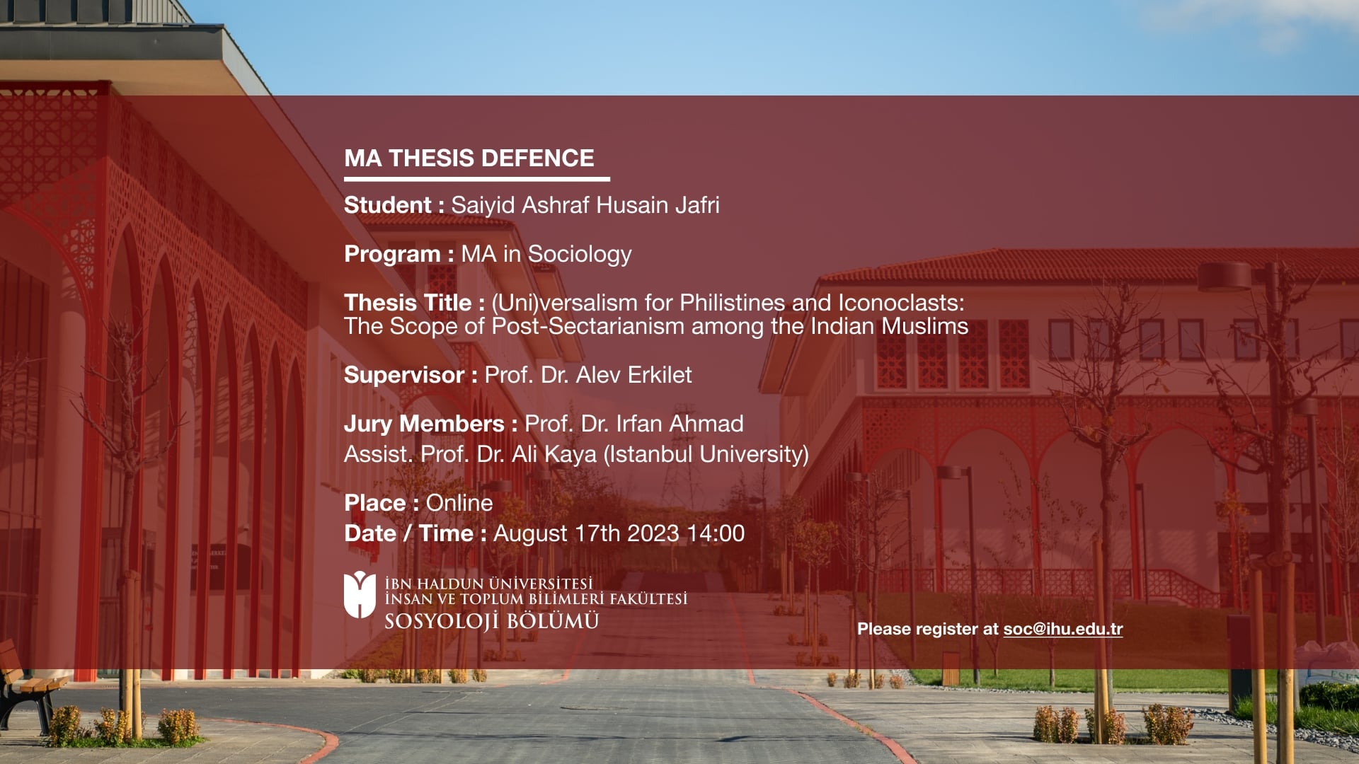 MA Thesis Defence
