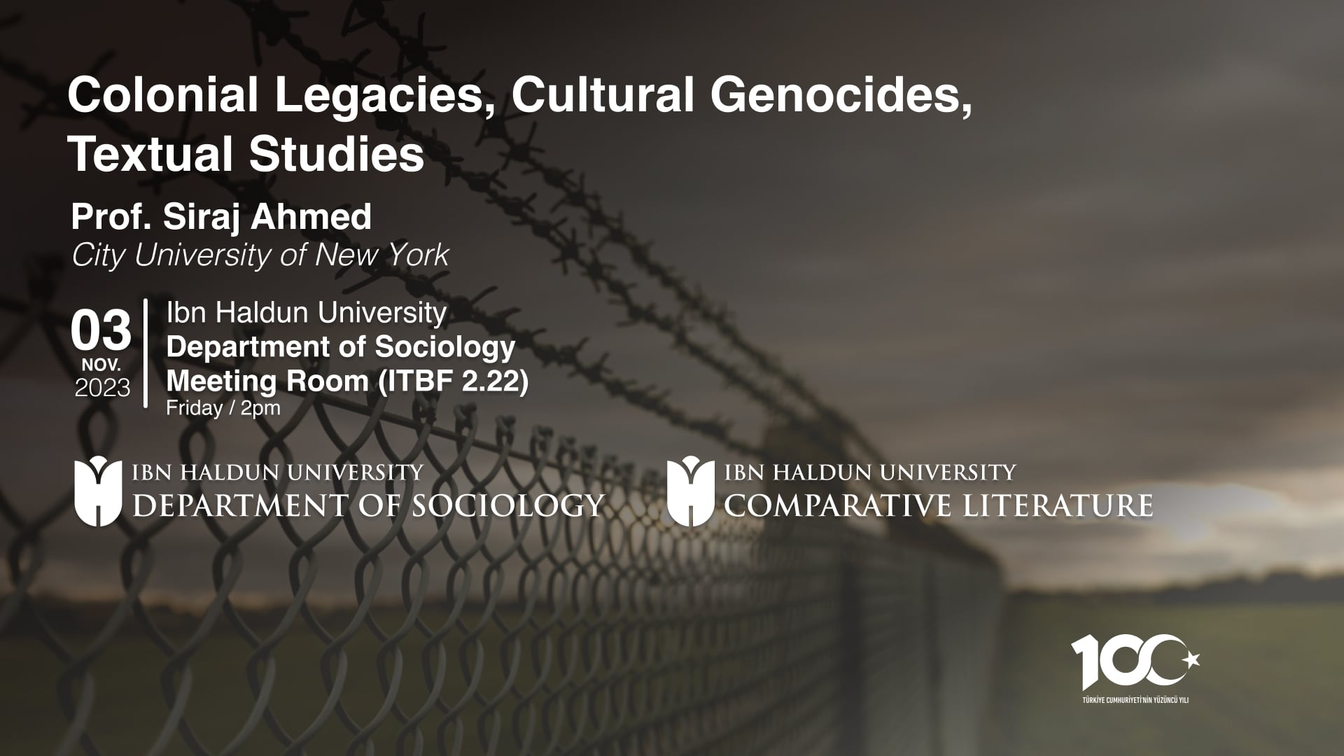Colonial Legacies, Cultural Genocides, Textual Studies