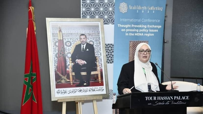 Dr. Tesnim Khriji Participated in The Arab Liberty Gathering in Morocco with Two Separate Presentations