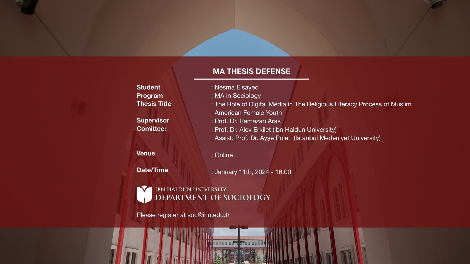 MA Thesis Defense