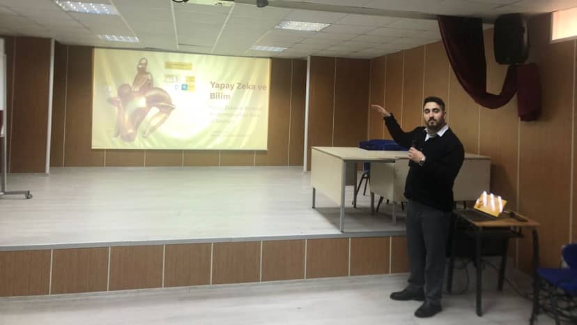 Research Assistant Yunus Yeşil Made a Presentation on Artificial Intelligence and Science
