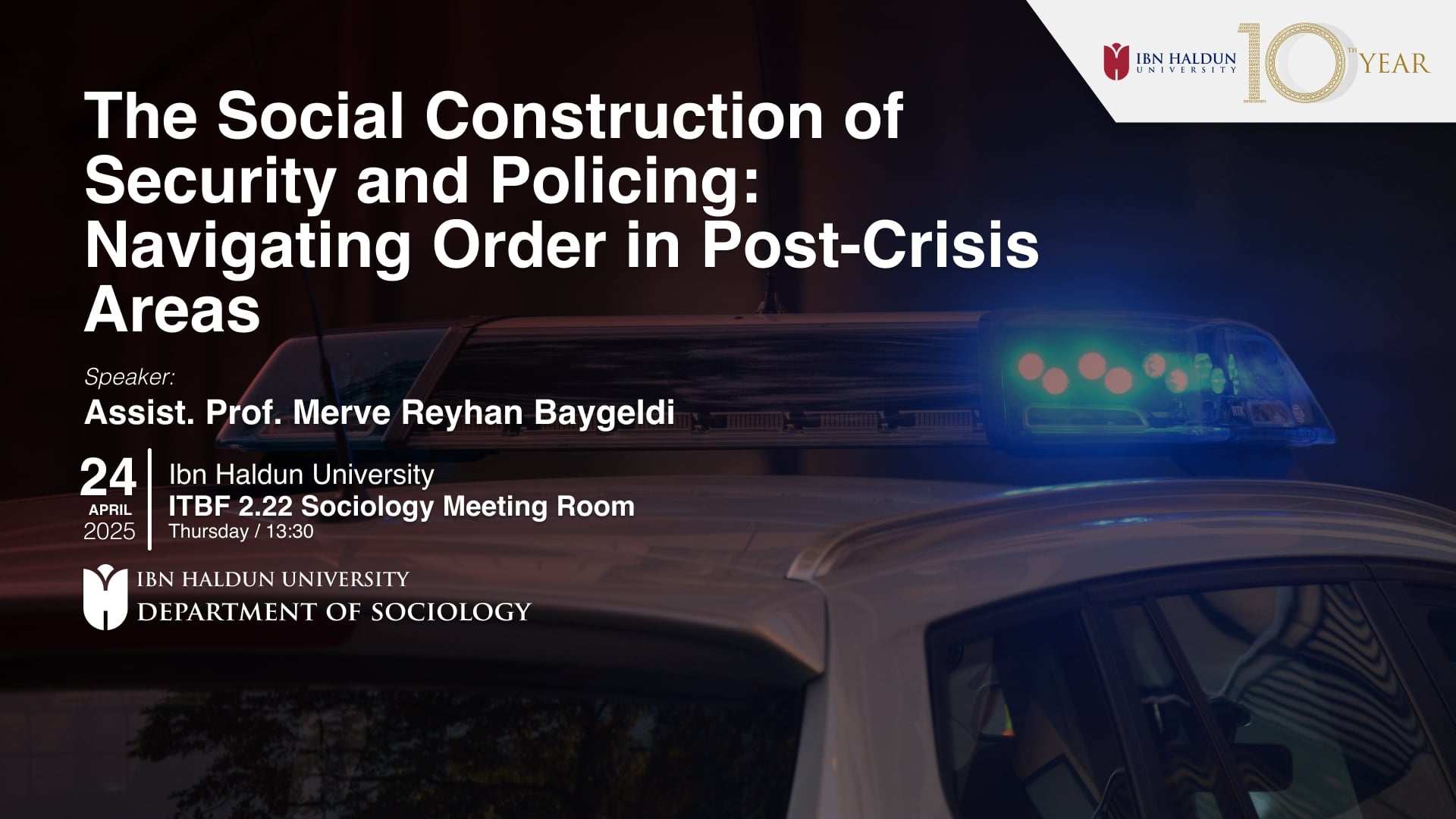 The Social Construction of Security and Policing: Navigating Order in Post-Crisis Areas